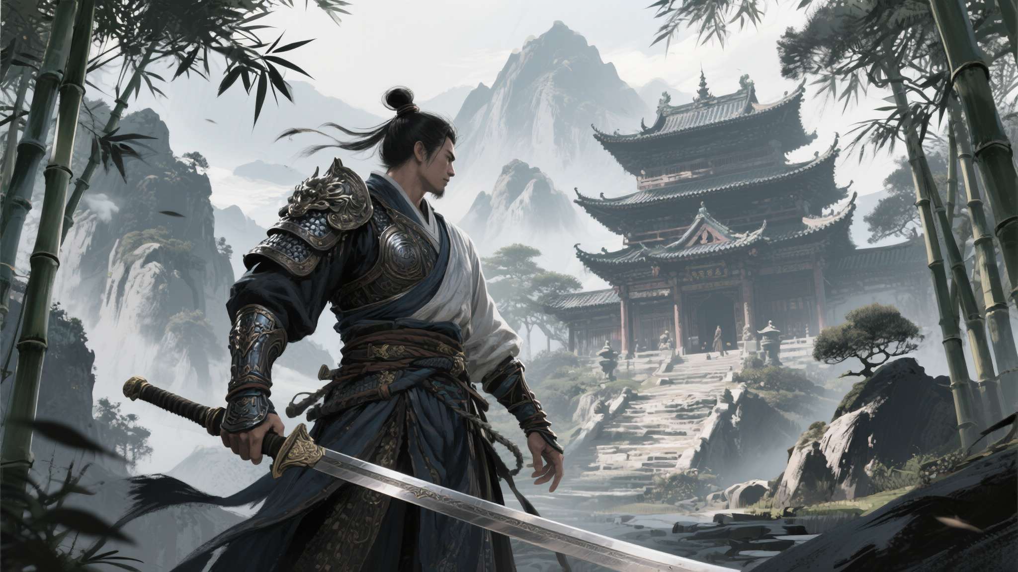 前游科员工离职单干？3A武侠概念图超酷：黑猴味太浓